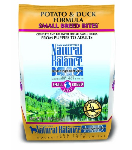 Natural Balance LID Potato & Duck Small Breed Bites Dry Dog Food 4.5lb